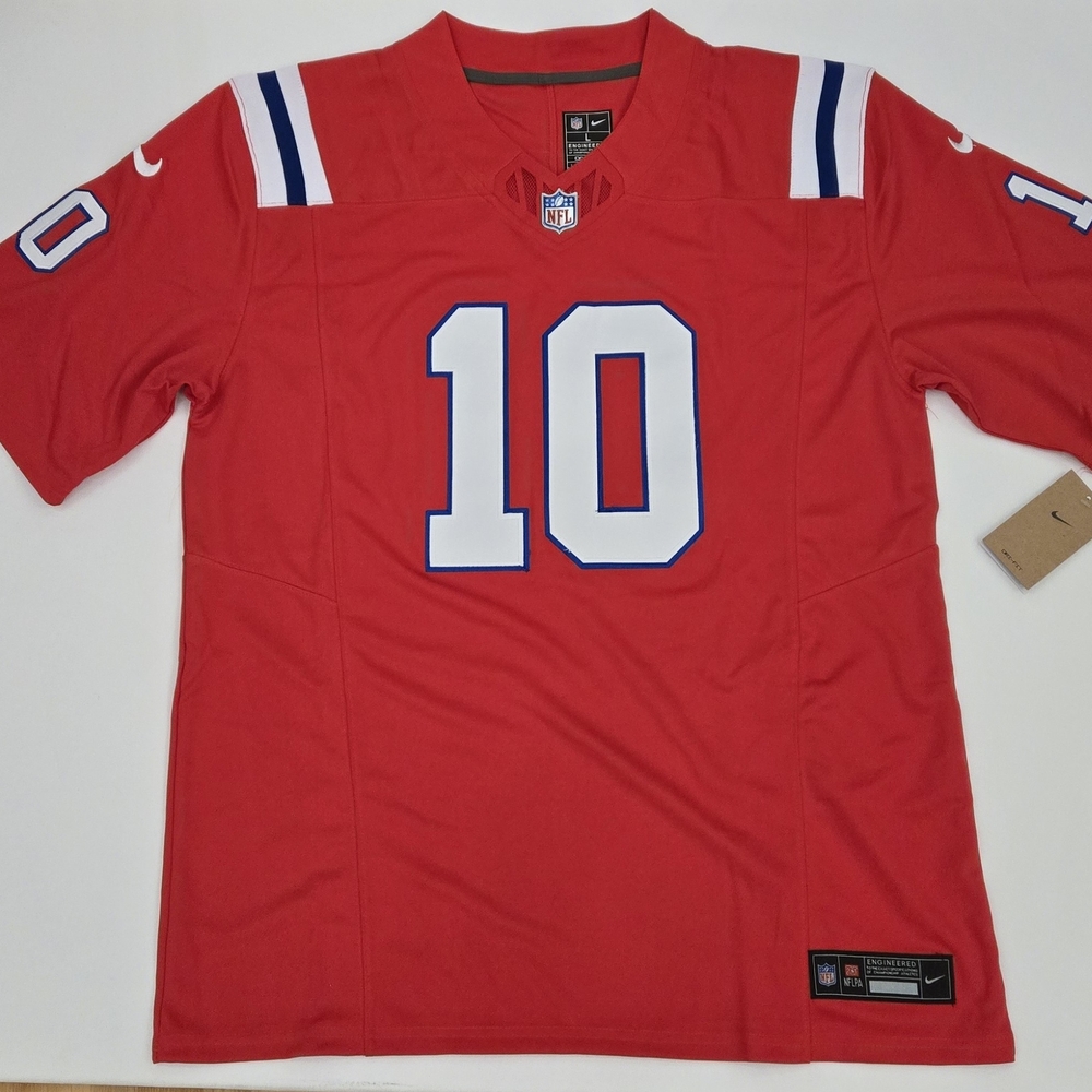Red NFL Jersey with Number 10
